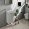 Szafka pod małą umywalkę wiszącą z drzwiami prawymi 340/245, Biały Matowy Xevolos E HANSGROHE 54169320