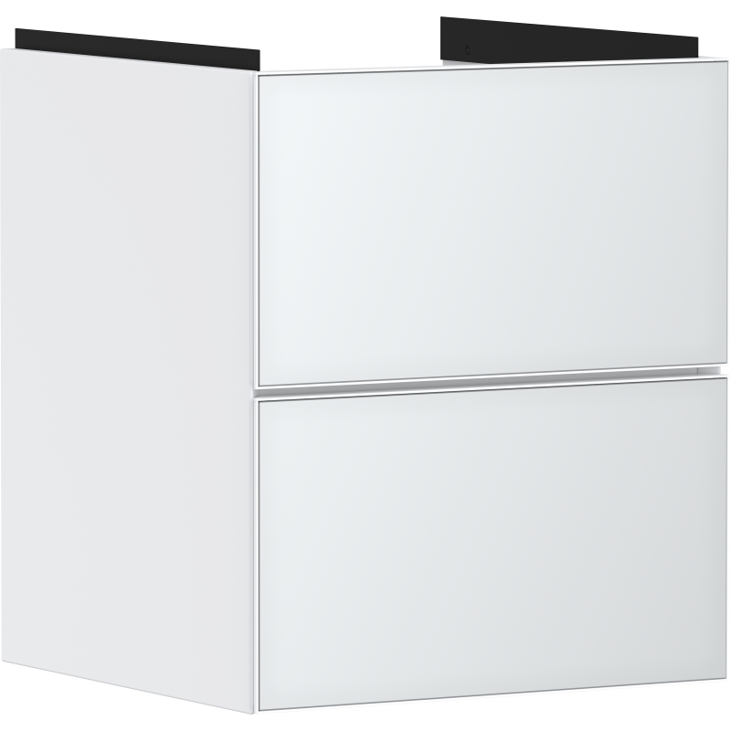 Szafka pod małą umywalkę wiszącą z 2 szufladami 480/475, Biały Matowy Xevolos E HANSGROHE 54172320