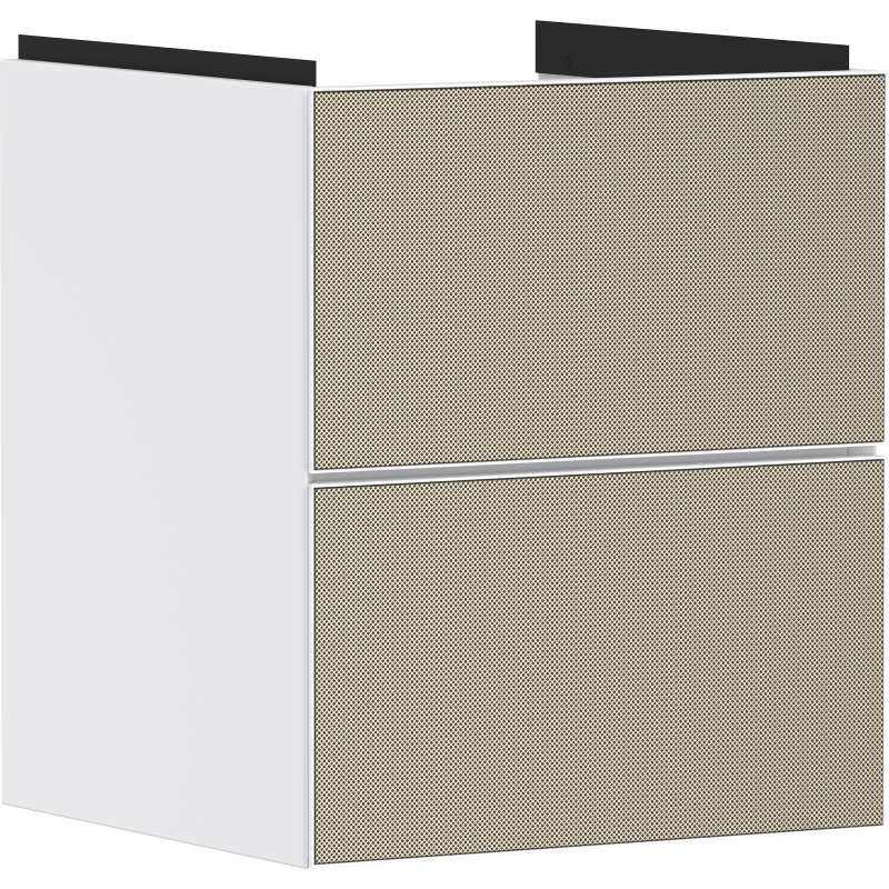 Szafka pod małą umywalkę wiszącą z 2 szufladami 480/475, Biały Matowy Xevolos E HANSGROHE 54172390