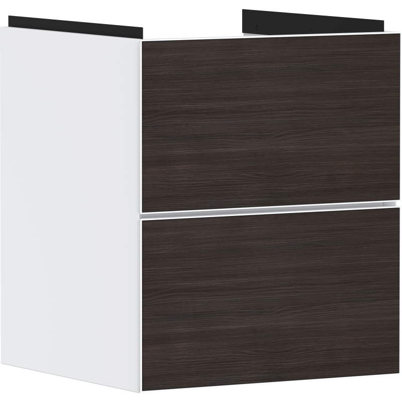 Szafka pod małą umywalkę wiszącą z 2 szufladami 480/475, Biały Matowy Xevolos E HANSGROHE 54172730