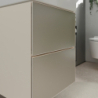 Szafka pod małą umywalkę wiszącą z 2 szufladami 480/475, Piaskowy Beż Matowy Xevolos E HANSGROHE 54173790