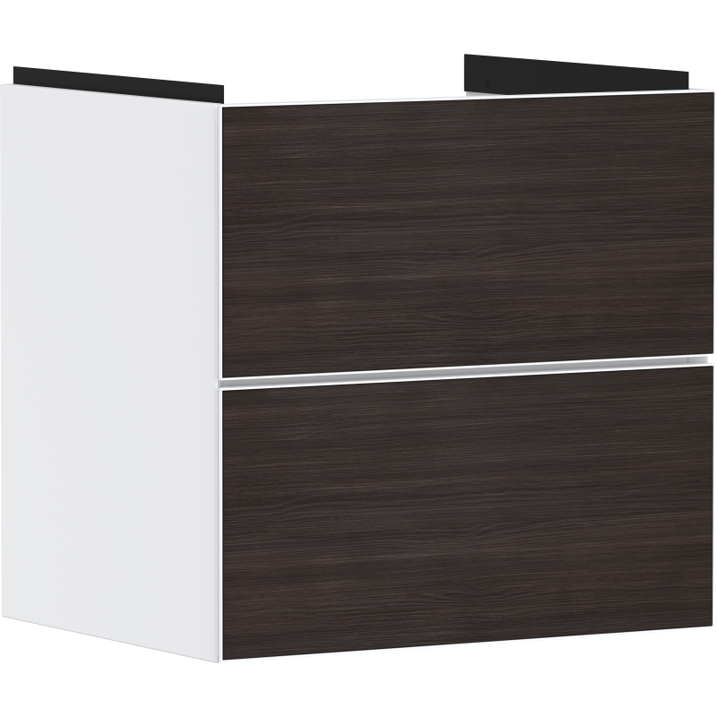 Szafka pod umywalkę wiszącą z 2 szufladami 580/475, Biały Matowy Xevolos E HANSGROHE 54175730