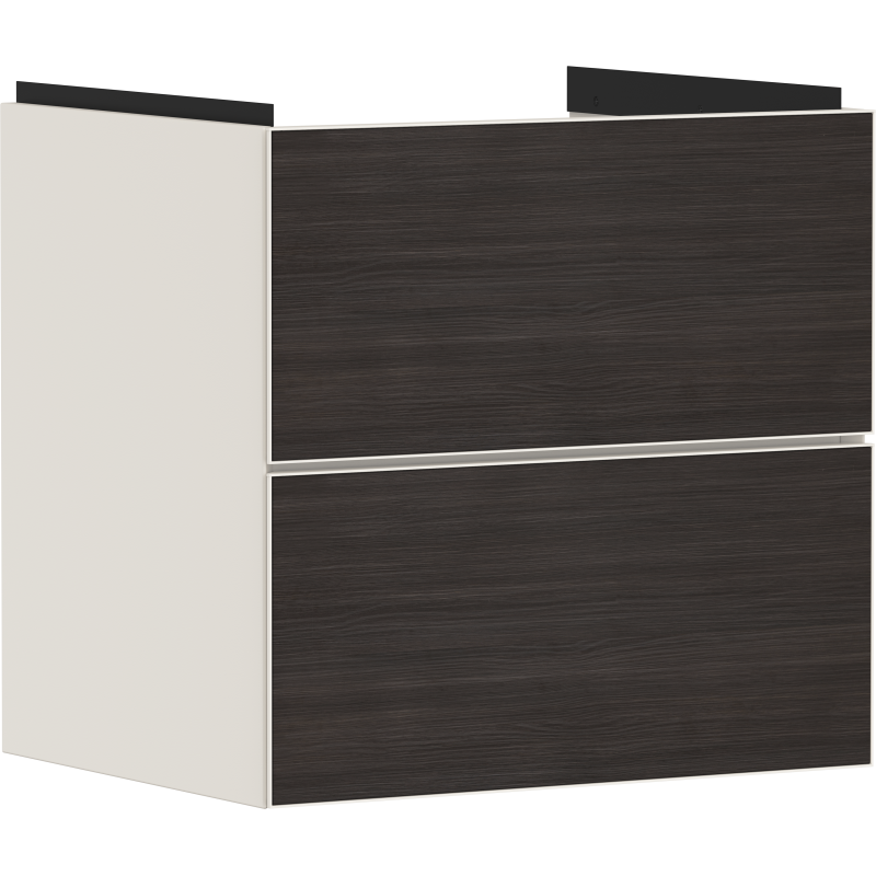 Szafka pod umywalkę wiszącą z 2 szufladami 580/475, Piaskowy Beż Matowy Xevolos E HANSGROHE 54176730
