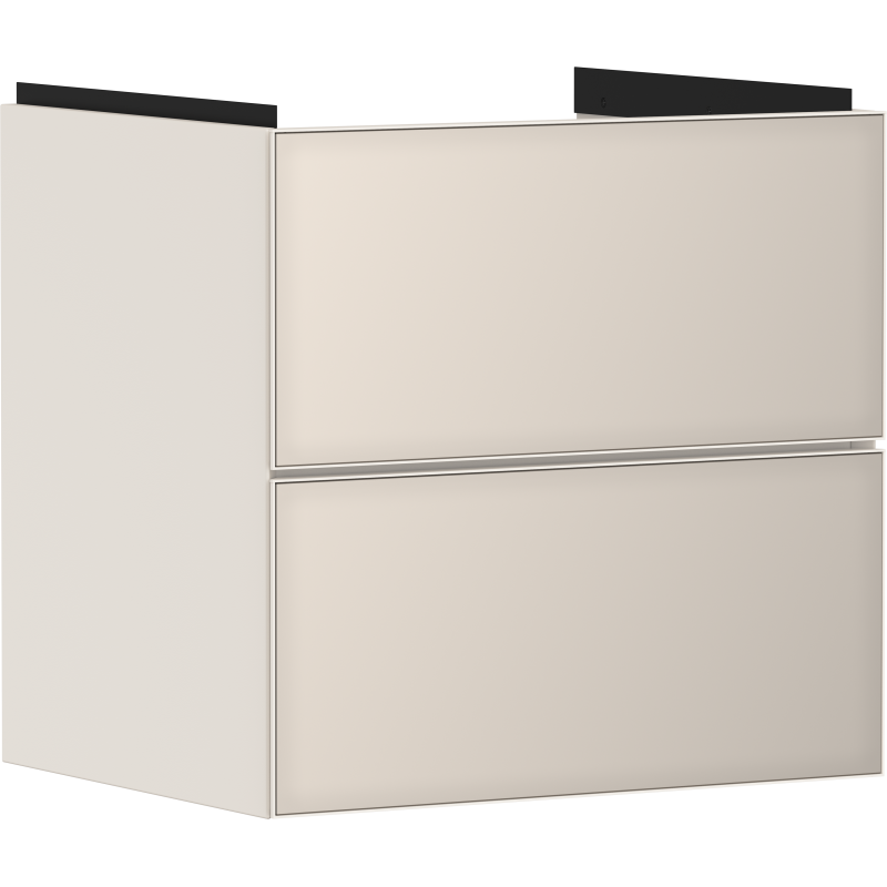 Szafka pod umywalkę wiszącą z 2 szufladami 580/475, Piaskowy Beż Matowy Xevolos E HANSGROHE 54176790