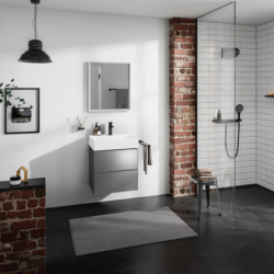 Szafka pod umywalkę wiszącą z 2 szufladami 580/475, Szary Łupek Matowy Xevolos E HANSGROHE 54177770