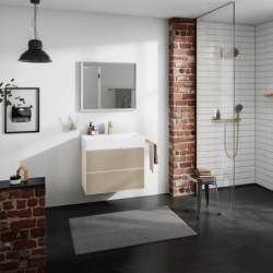 Szafka pod umywalkę wiszącą z 2 szufladami 780/475, Piaskowy Beż Matowy Xevolos E HANSGROHE 54179390