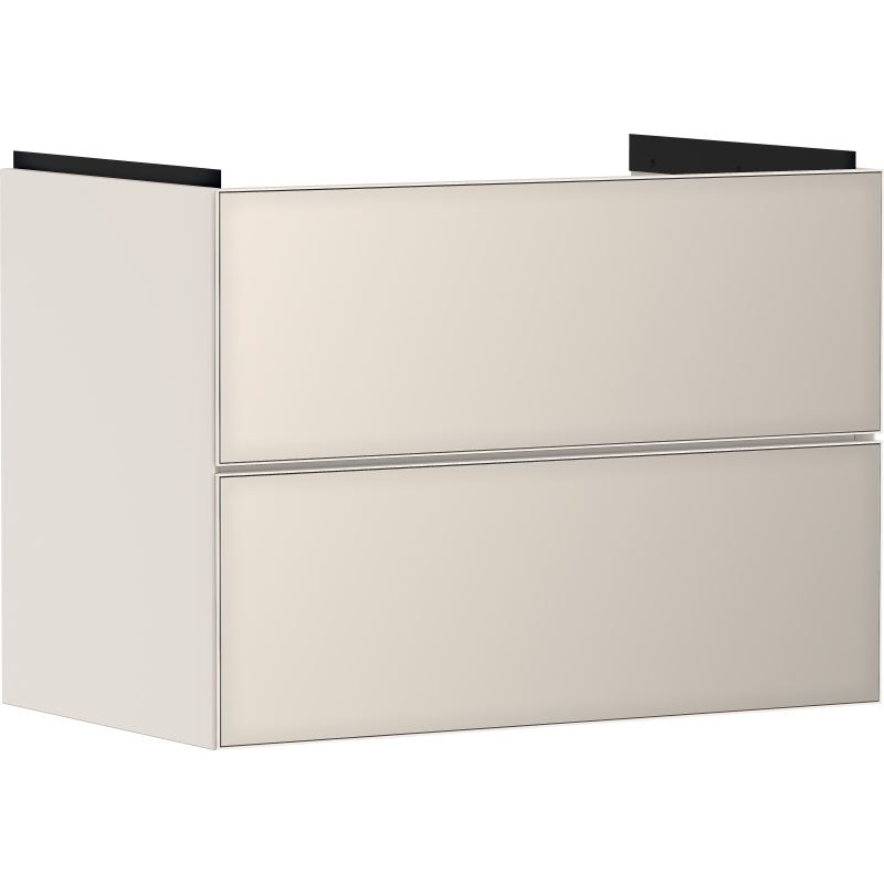 Szafka pod umywalkę wiszącą z 2 szufladami 780/475, Piaskowy Beż Matowy Xevolos E HANSGROHE 54179790