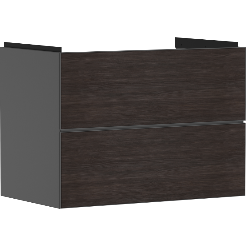 Szafka pod umywalkę wiszącą z 2 szufladami 780/475, Szary Łupek Matowy Xevolos E HANSGROHE 54180730