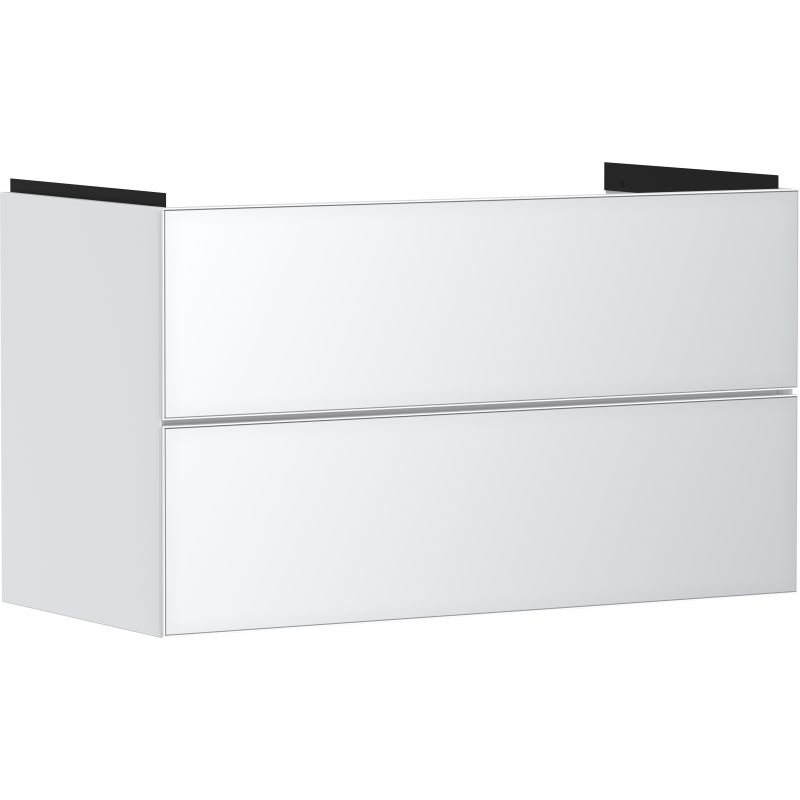 Szafka pod umywalkę wiszącą z 2 szufladami 980/475, Biały Matowy Xevolos E HANSGROHE 54181320