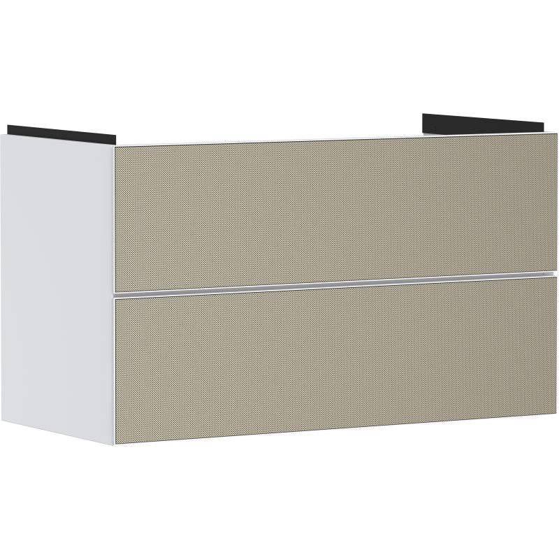 Szafka pod umywalkę wiszącą z 2 szufladami 980/475, Biały Matowy Xevolos E HANSGROHE 54181390