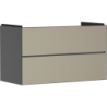Szafka pod umywalkę wiszącą z 2 szufladami 980/475, Szary Łupek Matowy Xevolos E HANSGROHE 54183390
