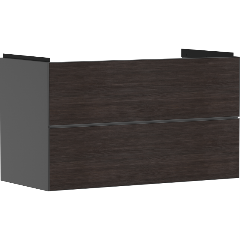 Szafka pod umywalkę wiszącą z 2 szufladami 980/475, Szary Łupek Matowy Xevolos E HANSGROHE 54183730