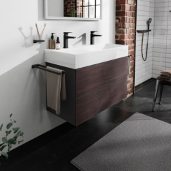 Szafka pod umywalkę wiszącą z 2 szufladami 980/475, Szary Łupek Matowy Xevolos E HANSGROHE 54183730