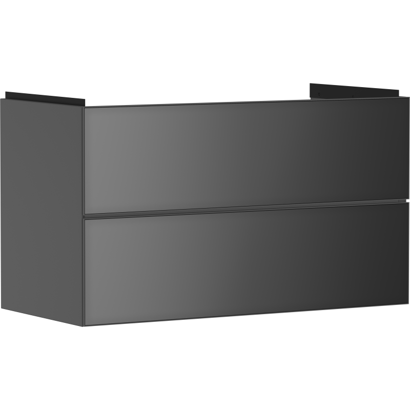 Szafka pod umywalkę wiszącą z 2 szufladami 980/475, Szary Łupek Matowy Xevolos E HANSGROHE 54183770
