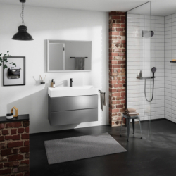 Szafka pod umywalkę wiszącą z 2 szufladami 980/475, Szary Łupek Matowy Xevolos E HANSGROHE 54183770