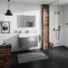 Szafka pod umywalkę wiszącą z 2 szufladami 980/475, Szary Łupek Matowy Xevolos E HANSGROHE 54183770