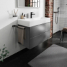 Szafka pod umywalkę wiszącą z 2 szufladami 980/475, Szary Łupek Matowy Xevolos E HANSGROHE 54183770
