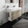 Szafka pod umywalkę wiszącą z 2 szufladami 1180/475, Biały Matowy Xevolos E HANSGROHE 54184390