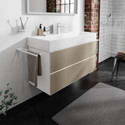Szafka pod umywalkę wiszącą z 2 szufladami 1180/475, Biały Matowy Xevolos E HANSGROHE 54184390