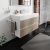 Szafka pod umywalkę wiszącą z 2 szufladami 1180/475, Biały Matowy Xevolos E HANSGROHE 54184390