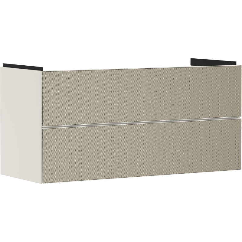 Szafka pod umywalkę wiszącą z 2 szufladami 1180/475, Piaskowy Beż Matowy Xevolos E HANSGROHE 54185390