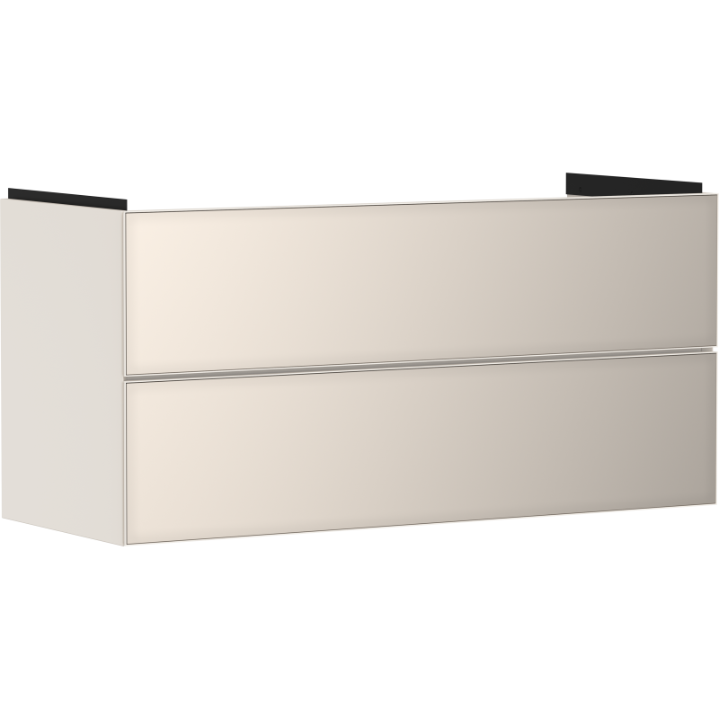 Szafka pod umywalkę wiszącą z 2 szufladami 1180/475, Piaskowy Beż Matowy Xevolos E HANSGROHE 54185790