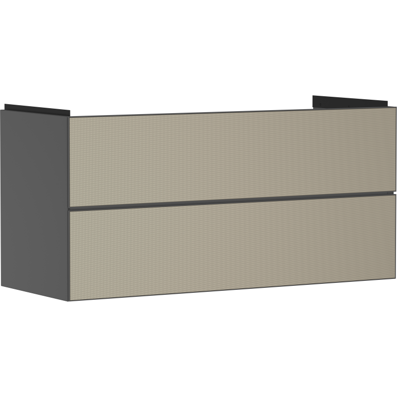 Szafka pod umywalkę wiszącą z 2 szufladami 1180/475, Szary Łupek Matowy Xevolos E HANSGROHE 54186390