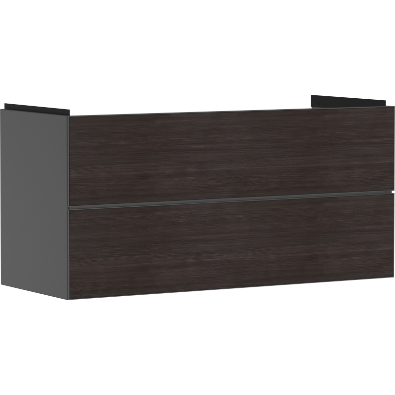 Szafka pod umywalkę wiszącą z 2 szufladami 1180/475, Szary Łupek Matowy Xevolos E HANSGROHE 54186730