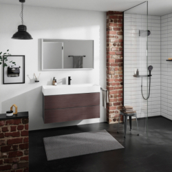 Szafka pod umywalkę wiszącą z 2 szufladami 1180/475, Szary Łupek Matowy Xevolos E HANSGROHE 54186730