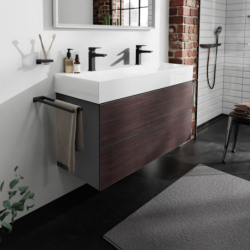 Szafka pod umywalkę wiszącą z 2 szufladami 1180/475, Szary Łupek Matowy Xevolos E HANSGROHE 54186730