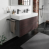 Szafka pod umywalkę wiszącą z 2 szufladami 1180/475, Szary Łupek Matowy Xevolos E HANSGROHE 54186730