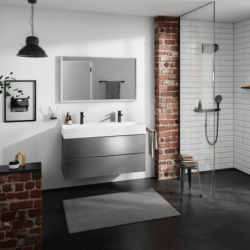 Szafka pod umywalkę wiszącą z 2 szufladami 1180/475, Szary Łupek Matowy Xevolos E HANSGROHE 54186770