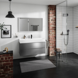 Szafka pod umywalkę wiszącą z 2 szufladami 1180/475, Szary Łupek Matowy Xevolos E HANSGROHE 54186770