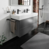 Szafka pod umywalkę wiszącą z 2 szufladami 1180/475, Szary Łupek Matowy Xevolos E HANSGROHE 54186770