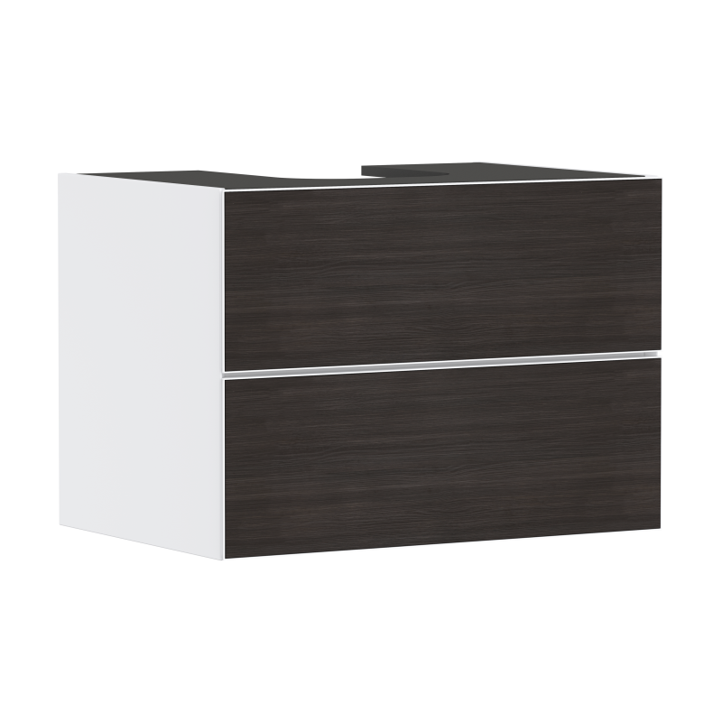 Szafka pod szlifowaną umywalkę wpuszczaną w blat/nablatową z 2 szufladami 780/550, Biały Matowy Xevolos E HANSGROHE 54187730