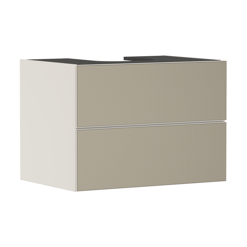 Szafka pod umywalkę wpuszczaną w blat/nablatową z 2 szufladami 780/550, Piaskowy Beż Matowy Xevolos E HANSGROHE 54188390