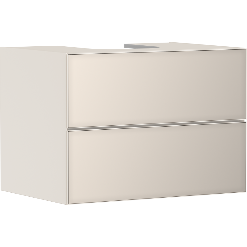 Szafka pod umywalkę wpuszczaną w blat/nablatową z 2 szufladami 780/550, Piaskowy Beż Matowy Xevolos E HANSGROHE 54188790