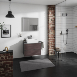 Szafka pod umywalkę wpuszczaną w blat/nablatową z 2 szufladami 780/550,Szary Łupek Matowy Xevolos E HANSGROHE 54189730