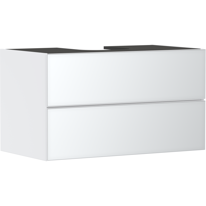 Szafka pod szlifowaną umywalkę wpuszczaną w blat/nablatową z 2 szufladami 980/550, Biały Matowy Xevolos E HANSGROHE 54190320