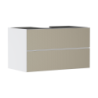 Szafka pod szlifowaną umywalkę wpuszczaną w blat/nablatową z 2 szufladami 980/550, Biały Matowy Xevolos E HANSGROHE 54190390