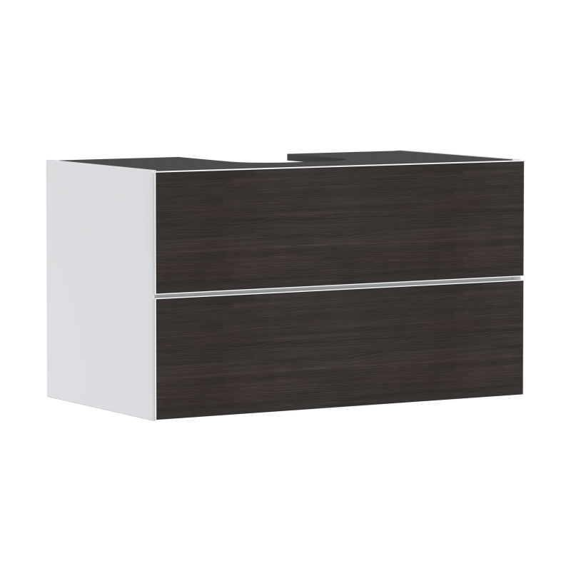 Szafka pod szlifowaną umywalkę wpuszczaną w blat/nablatową z 2 szufladami 980/550, Biały Matowy Xevolos E HANSGROHE 54190730