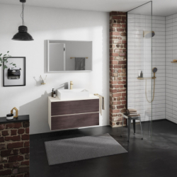 Szafka pod umywalkę wpuszczaną w blat/nablatową z 2 szufladami 980/550, Piaskowy Beż Matowy Xevolos E HANSGROHE 54191730