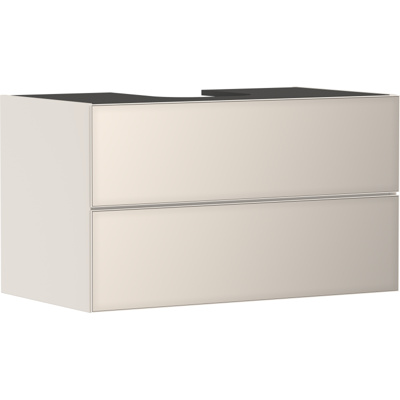 Szafka pod umywalkę wpuszczaną w blat/nablatową z 2 szufladami 980/550, Piaskowy Beż Matowy Xevolos E HANSGROHE 54191790
