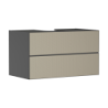 Szafka pod umywalkę wpuszczaną w blat/nablatową z 2 szufladami 980/550, Szary Łupek Matowy Xevolos E HANSGROHE 54192390