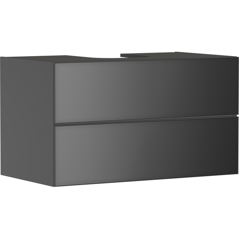 Szafka pod umywalkę wpuszczaną w blat/nablatową z 2 szufladami 980/550, Szary Łupek Matowy Xevolos E HANSGROHE 54192770
