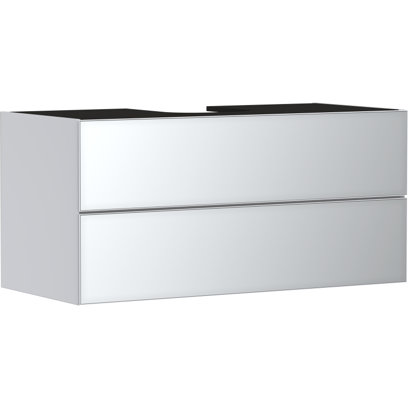 Szafka pod szlifowaną umywalkę wpuszczaną w blat/nablatową z 2 szufladami 1180/550, Biały Matowy Xevolos E HANSGROHE 54193320
