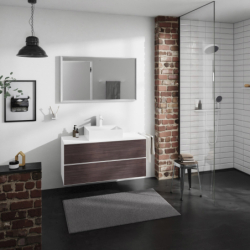Szafka pod szlifowaną umywalkę wpuszczaną w blat/nablatową z 2 szufladami 1180/550, Biały Matowy Xevolos E HANSGROHE 54193730