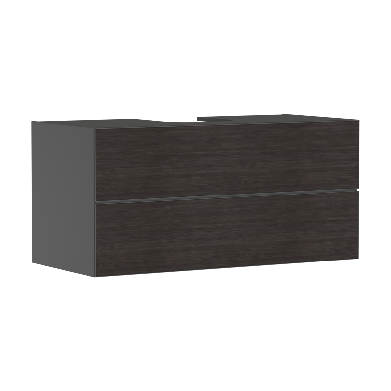 Szafka pod umywalkę wpuszczaną w blat/nablatową z 2 szufladami 1180/550, Szary Łupek Matowy Xevolos E HANSGROHE 54195730