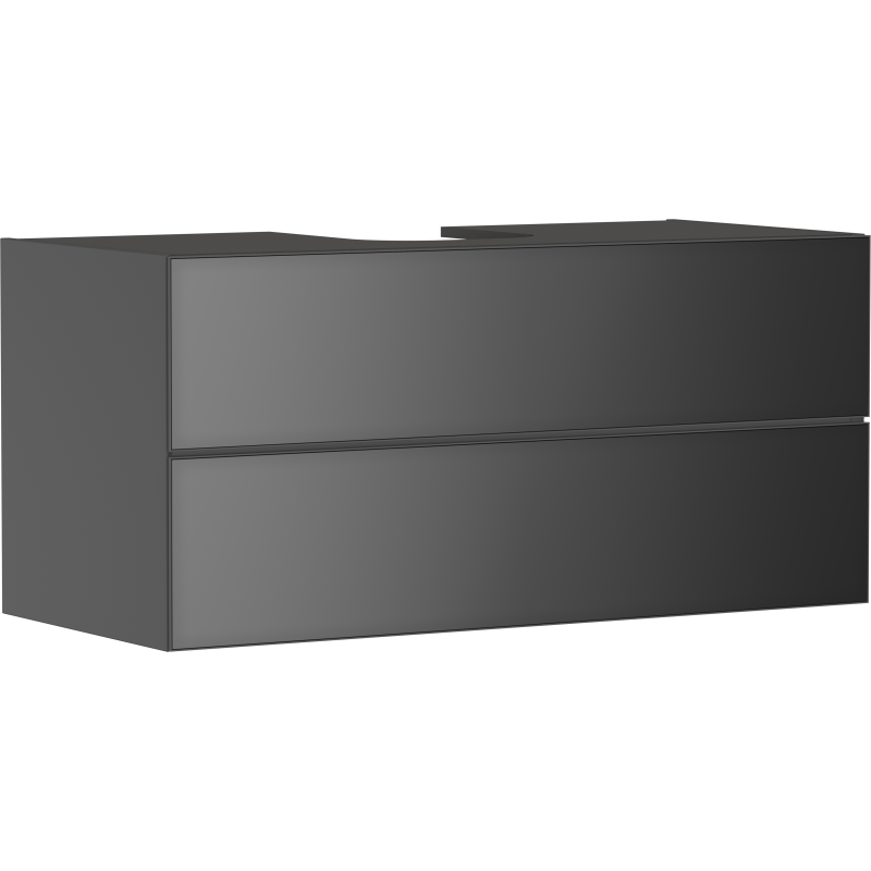 Szafka pod umywalkę wpuszczaną w blat/nablatową z 2 szufladami 1180/550, Szary Łupek Matowy Xevolos E HANSGROHE 54195770