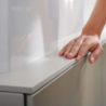 Szafka pod umywalki wpuszczane w blat/nablatowe z 4 szufladami 1370/550, Piaskowy Beż Matowy Xevolos E HANSGROHE 54197390